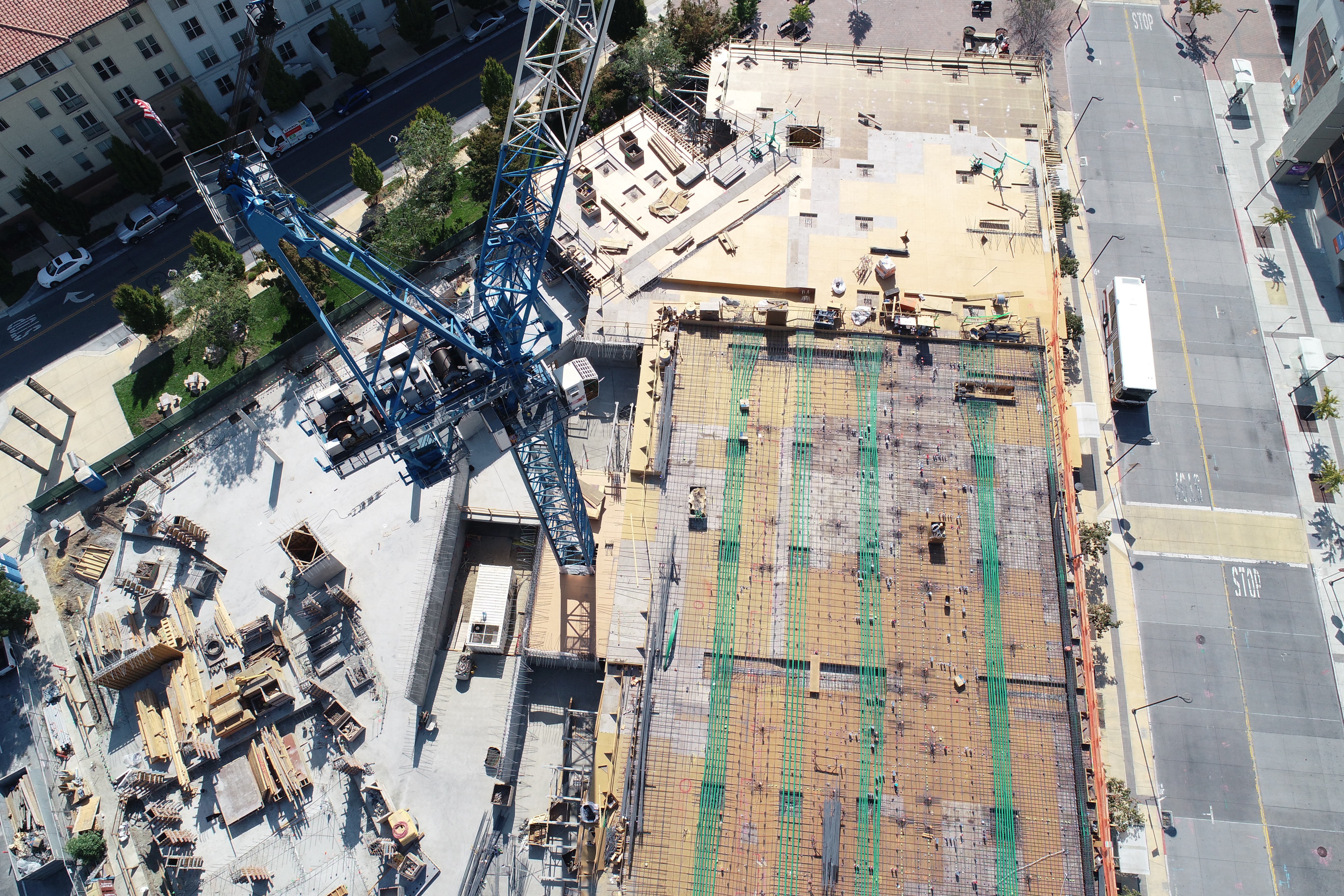 construction site aerial